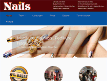 Tablet Screenshot of mira-nails.de